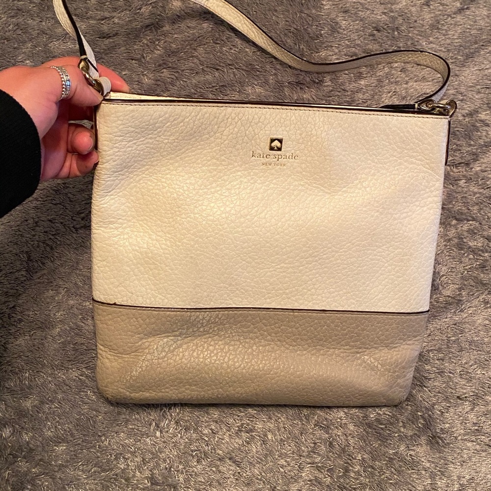 White/Gray Kate Spade Crossbody